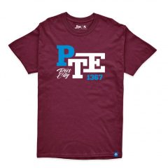 Póló - bordó - pte1367 