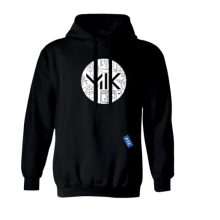 Kapucnis pulóver  - MIK - fekete (kifutó termék)