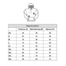 Kapucnis pulóver  - MIK - fekete (kifutó termék)