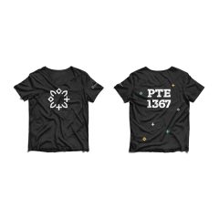 Póló - fekete - PTE1367 